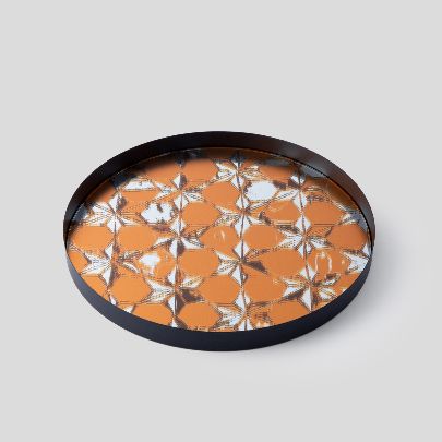 Picture of Orange hexagonal tray