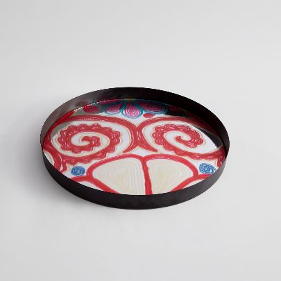 Picture of Patterned mirror tray 32