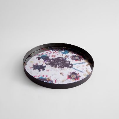 Picture of Patterned mirror tray 33