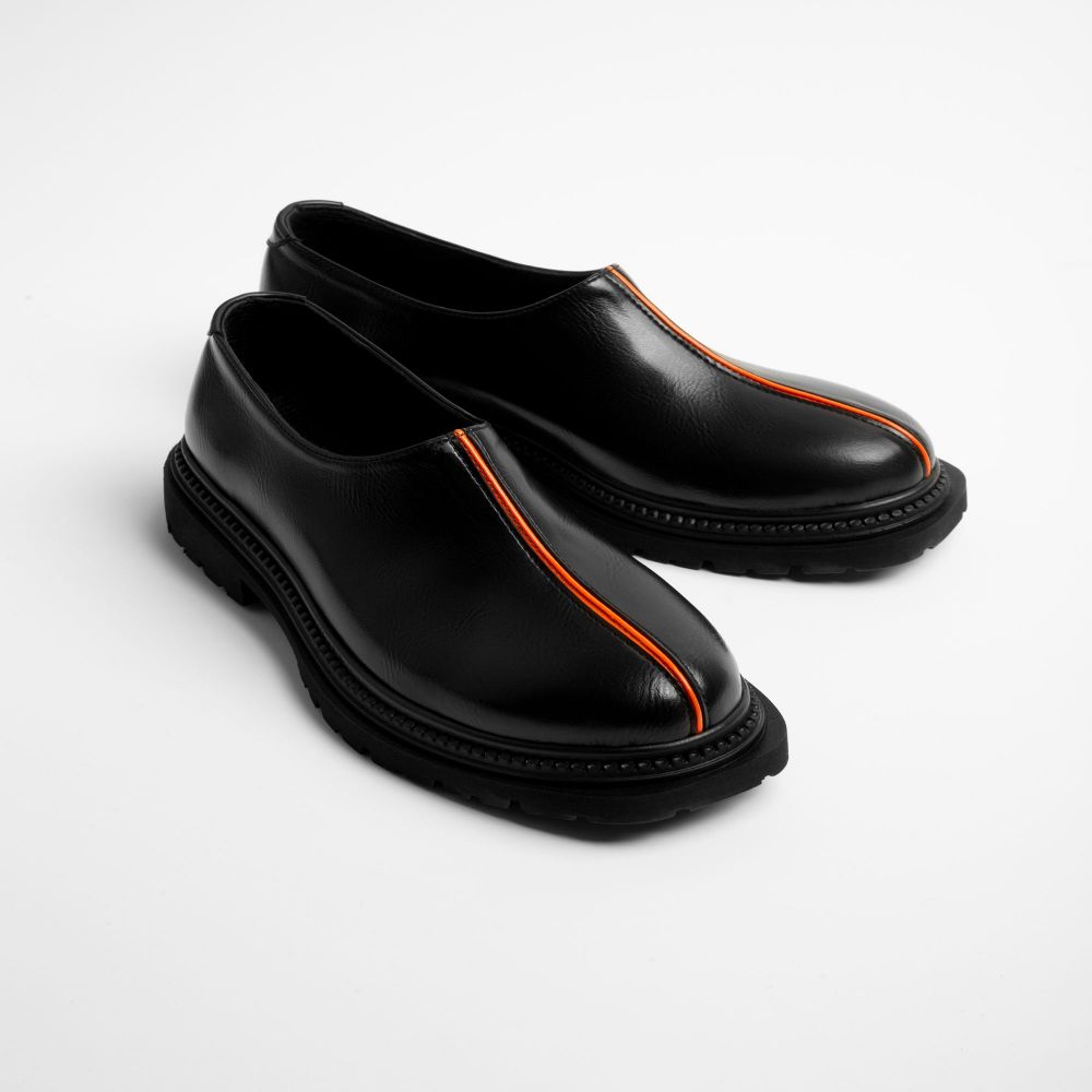 Picture of Hiva black orange women's shoes