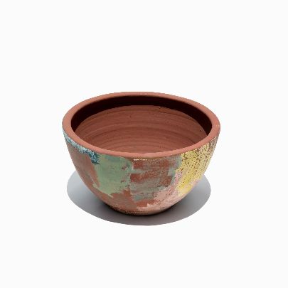 Picture of red clay bowl vase