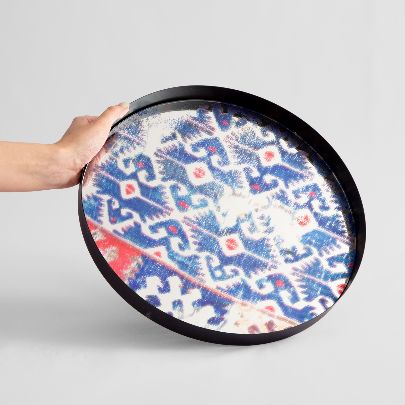 Picture of Patterned mirror tray 29