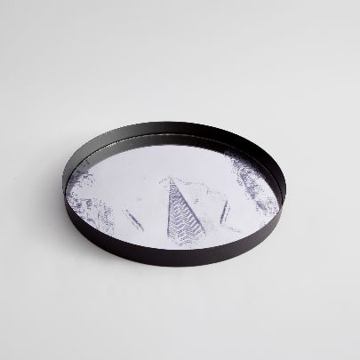 Picture of Patterned mirror tray 30