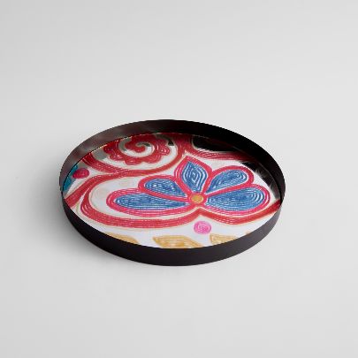 Picture of Patterned mirror tray 31