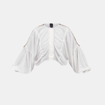 Picture of Women's white cotton blouse