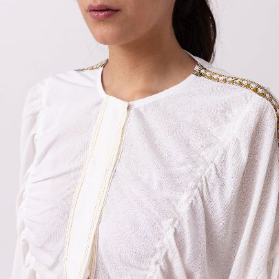 Picture of Women's white cotton blouse