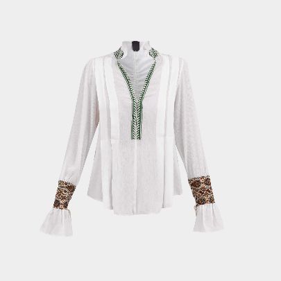 Picture of Women's white cotton blouse