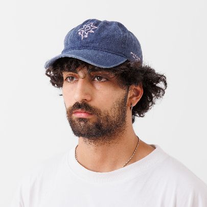 Picture of Navy blue denim cap