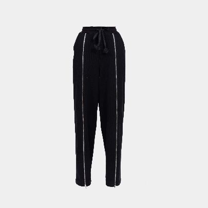 Picture of Women's black match cotton pants