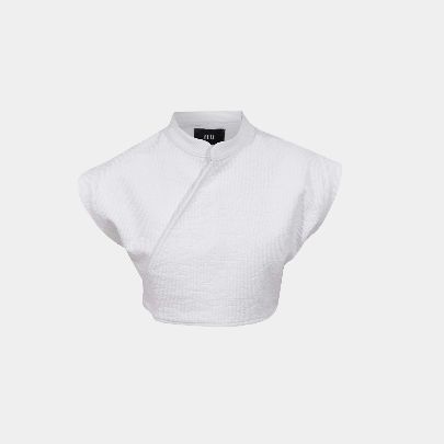 Picture of Women's white match cotton top