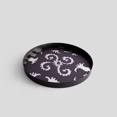 Picture of Patterned mirror tray 26