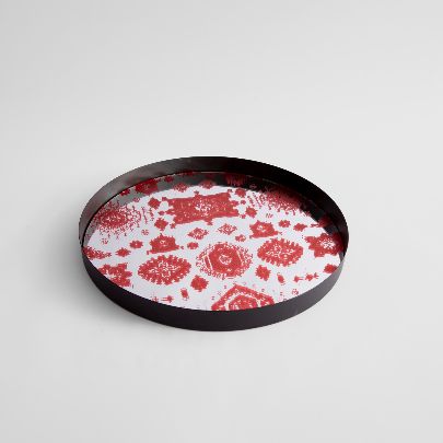 Picture of Patterned mirror tray 23