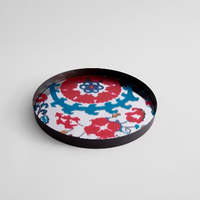 Picture of Patterned mirror tray 12