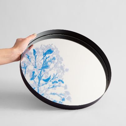 Picture of Patterned mirror tray 19