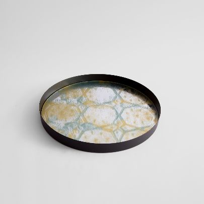 Picture of Patterned mirror tray 22