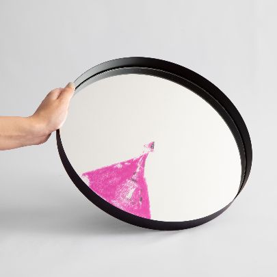 Picture of Patterned mirror tray 11