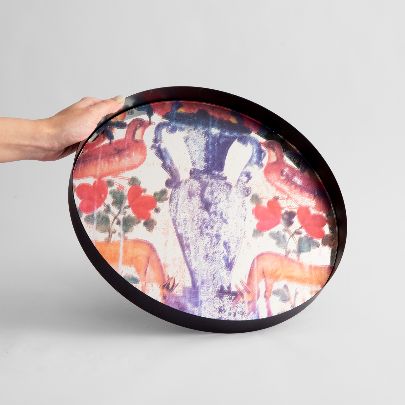 Picture of Patterned mirror tray 7