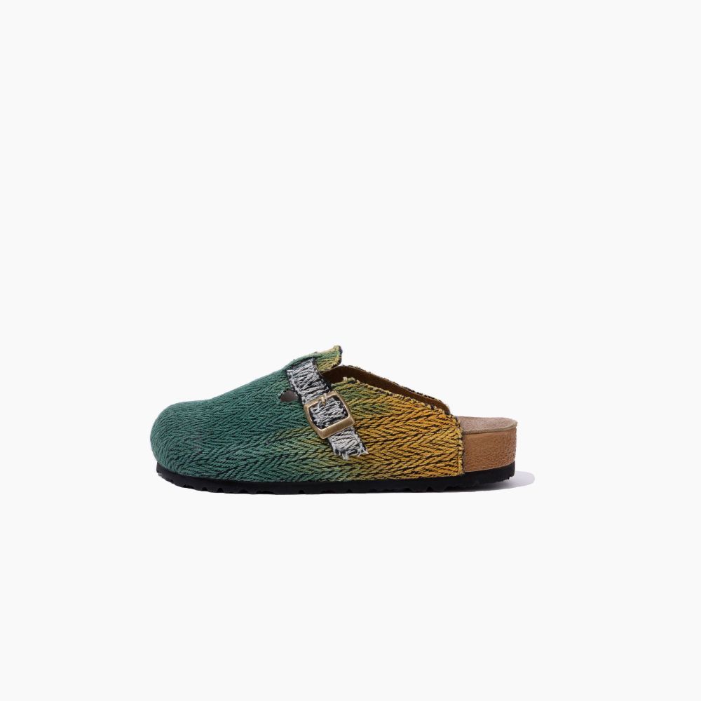 Picture of Orange green simple sandal