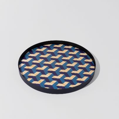 Picture of Patterned wooden tray number three