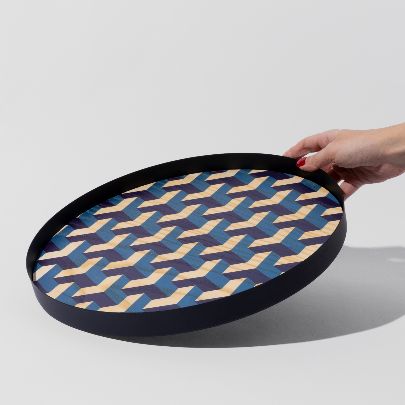 Picture of Patterned wooden tray number three