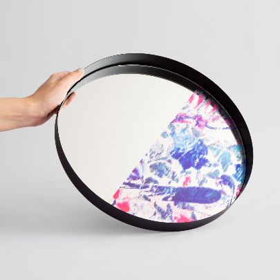 Picture of Patterned mirror tray 7