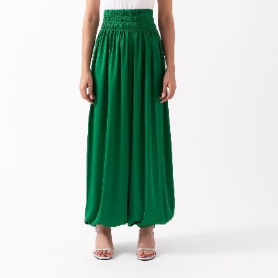 Picture of Green silk women's pants