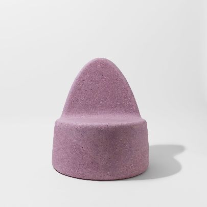 Picture of Sculptural Matte Pink Chair 