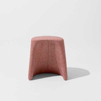 Picture of Sculptural Peach Bar Stool