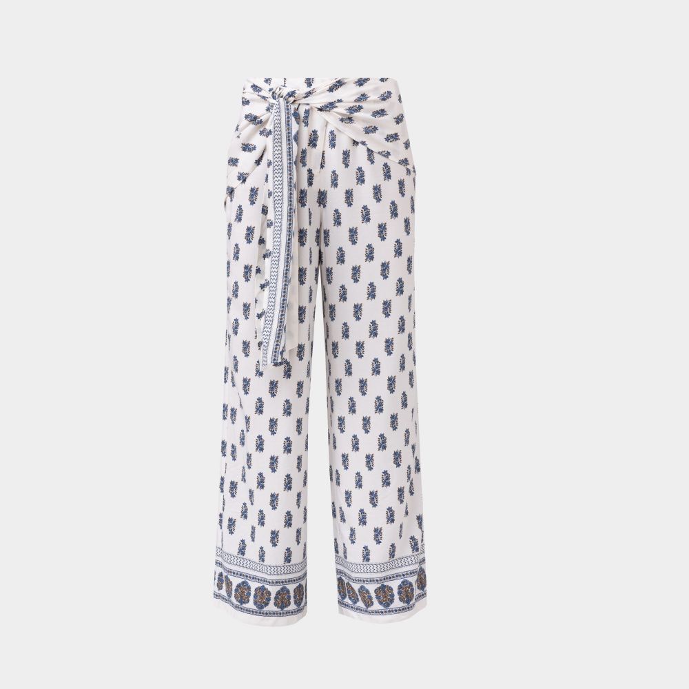 Picture of Women's Cotton Pants Patterned White