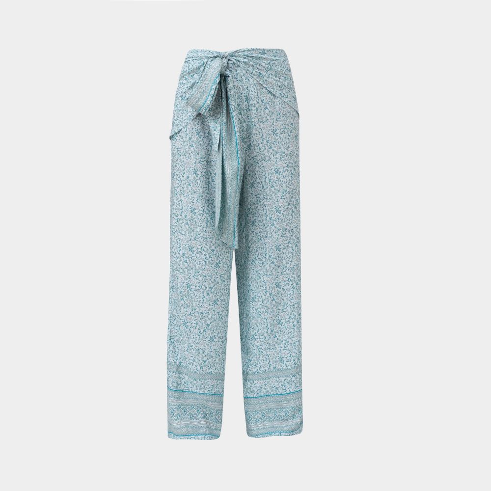 Picture of Women's Cotton Pants Patterned blue