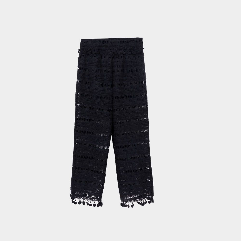 Picture of Black Crochet Women's Pants