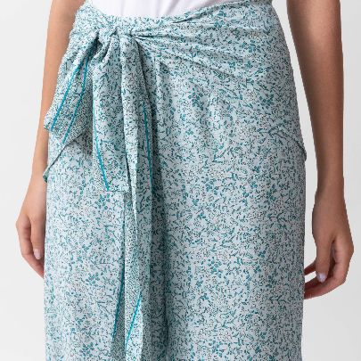 Picture of Women's Cotton Pants Patterned blue