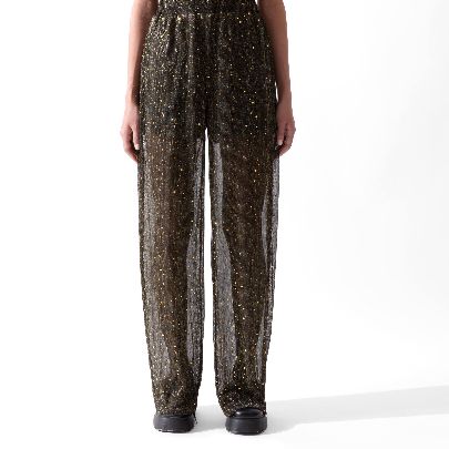 Picture of Women's Pleated Golden Pleated Pants 