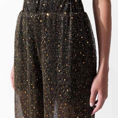 Picture of Women's Pleated Golden Pleated Pants 