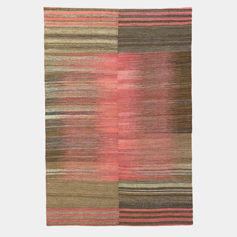 Picture of Pink brown wool kilim