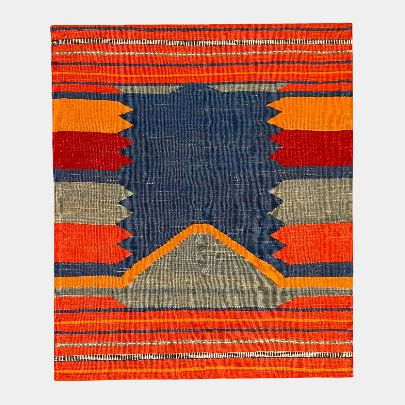 Picture of Navy blue orange kilim  