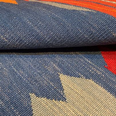 Picture of Navy blue orange kilim  