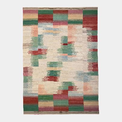 Picture of Alvan Red Green Wool Kilim  