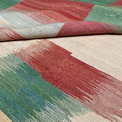 Picture of Alvan Red Green Wool Kilim  