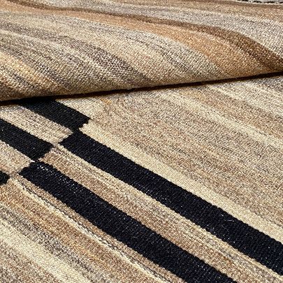 Picture of Black Wool Grey Brown Kilim  