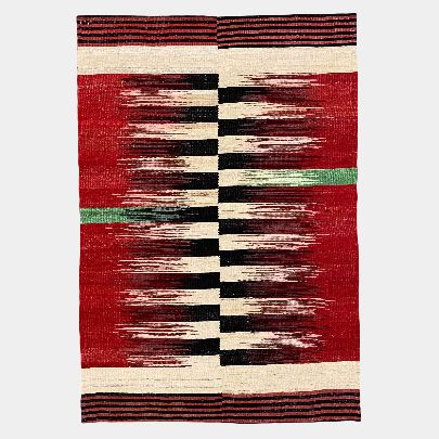 Picture of Red Green Black Wool Kilim