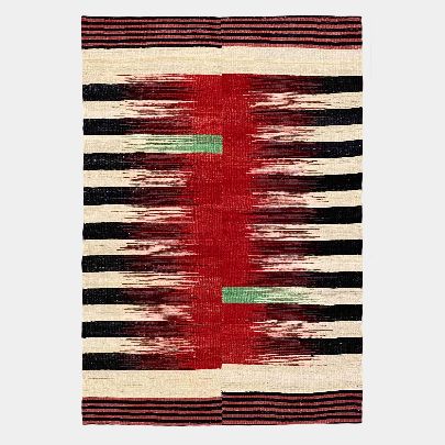 Picture of Red Green Black Wool Kilim