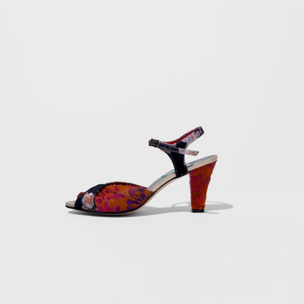 Picture of Black Orange Opium Women's Shoes