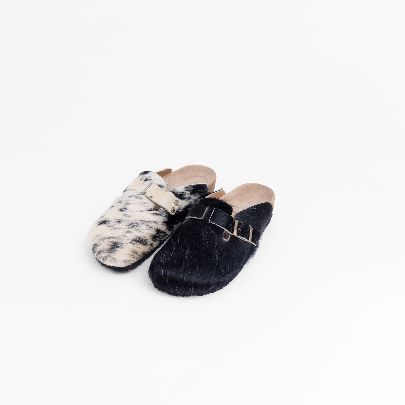 Picture of Simple Black Cow sandal