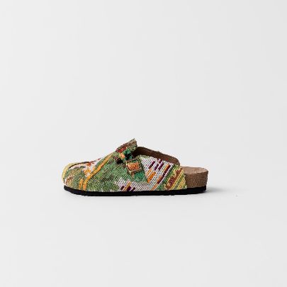 Picture of Green Goblin Patterned sandal Front Closed 