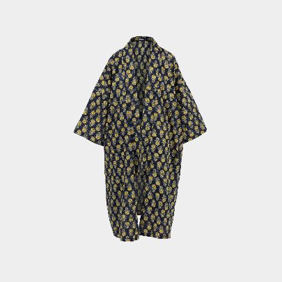 Picture of Women's Kimono Linen Spotted Leopard