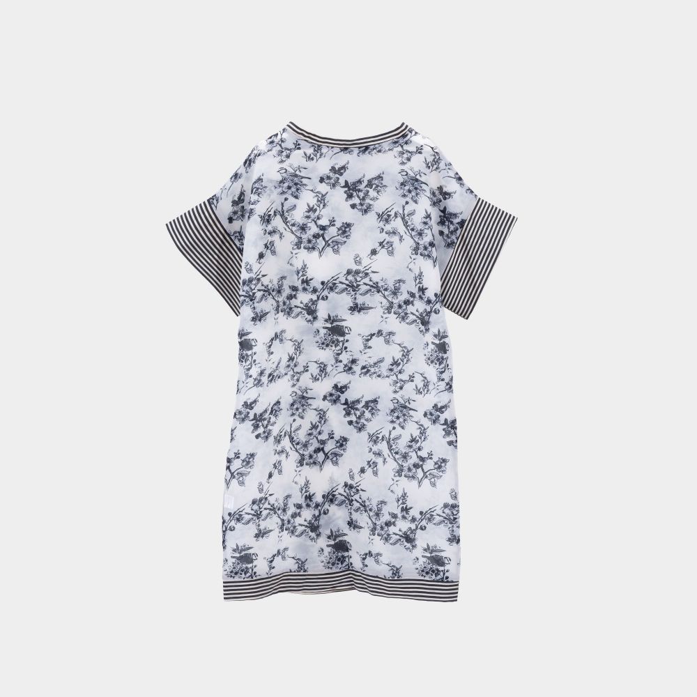 Picture of Navy Grey Flying Silk Women's Shirt