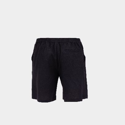 Picture of men's linen black shorts