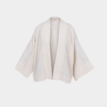 Picture of Women's Milk linen mini kimono