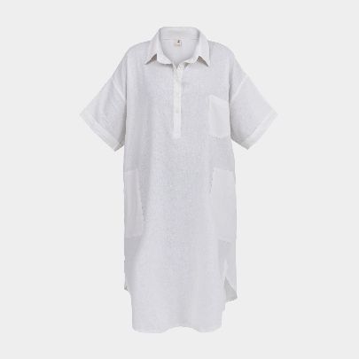 Picture of women's white linen shirt Syria